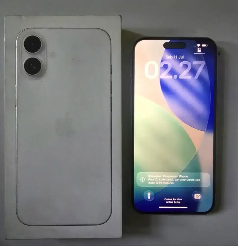 Jual iphone 16plus 128gb ibox bh96 garansi on bulan agustus 2026