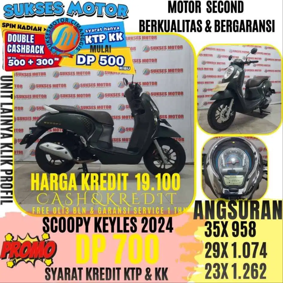 SCOOPY PRESTIGE TAHUN 2024 DP MULAI 500 RIBUAN