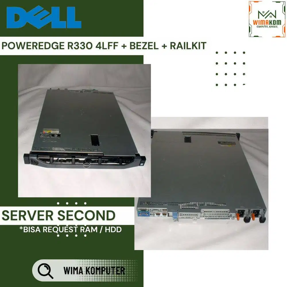 SERVER DELL R330 4 LFF XEON E3-1270V6 8 CORE RAM 16GB NO HDD