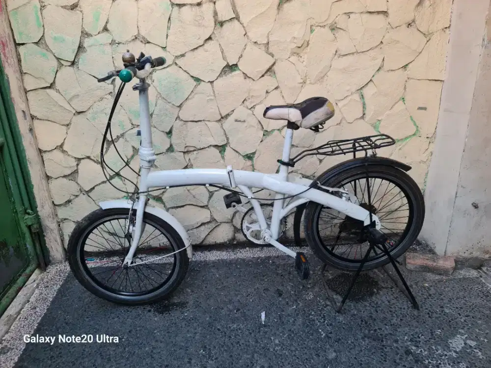 Jual butuh sepeda lipat UK 20 gigi 6 speed fungsi normal siap gowes