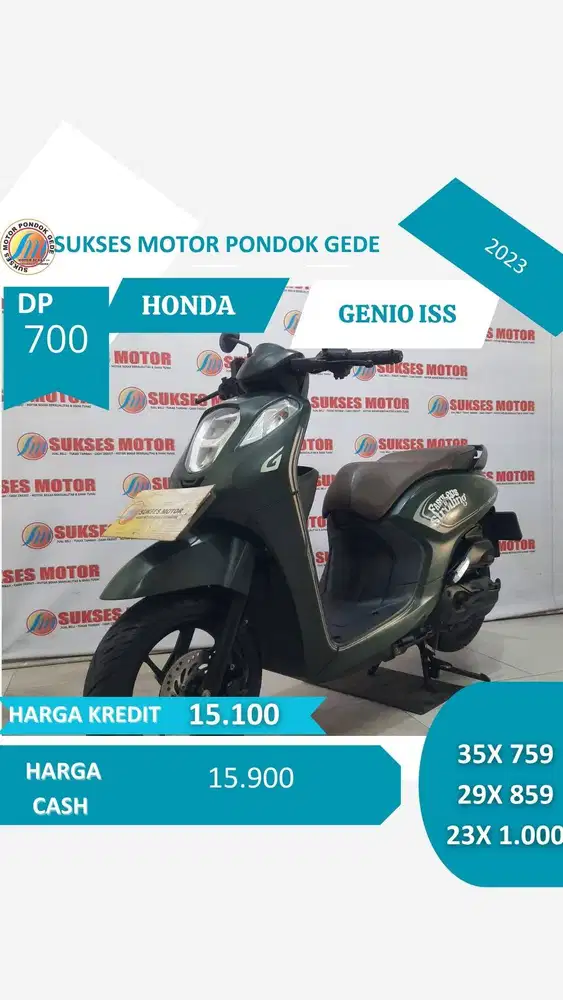 HONDA GENIO ISS TAHUN 2023 DP 700 ANGSURAN MURAH