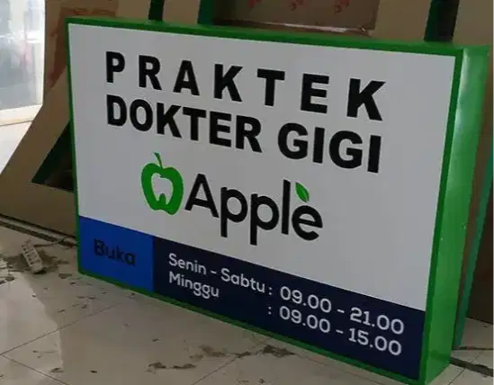 Buat papannama reklame neonbox sticker kaca film kantor & outlet store