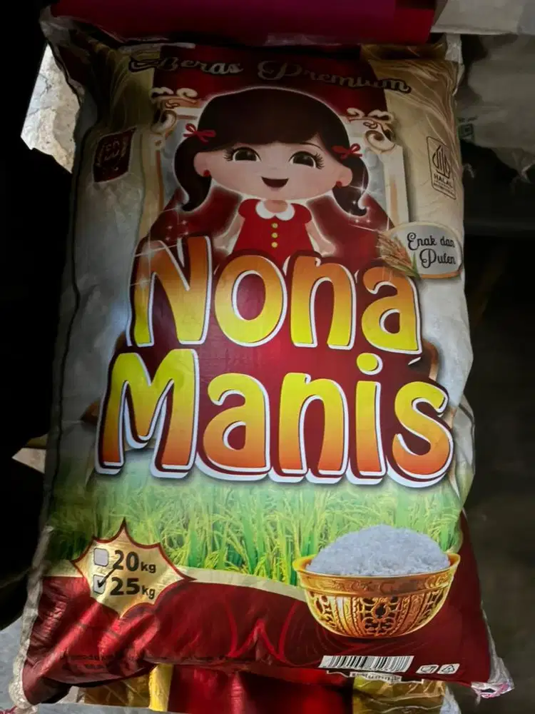 Beras 25kg nona manis