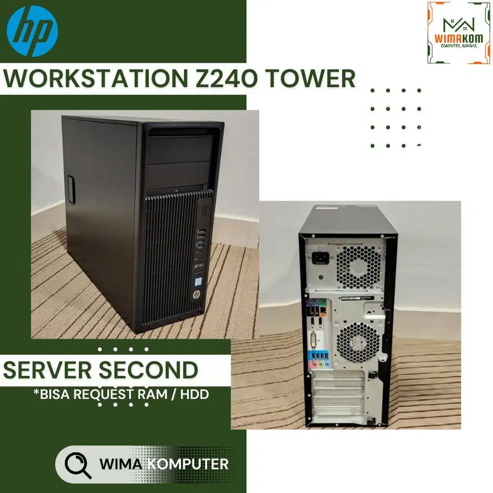 SERVER HP Z240 TOWER Xeon E3-1245v5 8 CORE RAM 32GB SSD 512GB