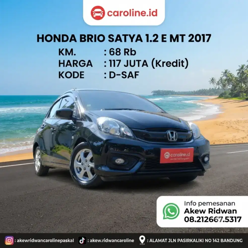 Honda Brio Satya 1.2 E MT 2017