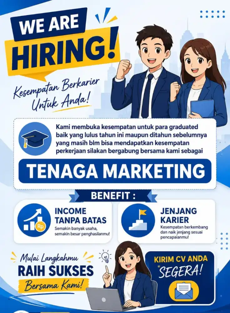 Lowongan Sales &  Marketing ( kesempatan karier menjanjikan )