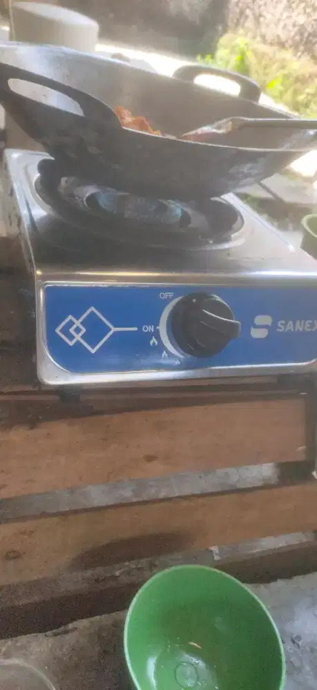 Kompor 1 tungku Sanex paket lengkap