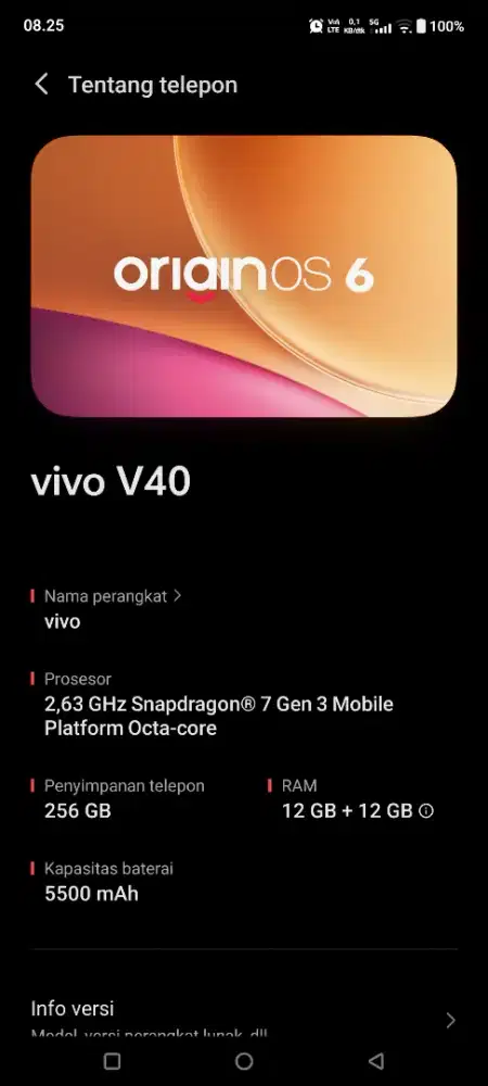 Vivo v 40 5 g 12/256