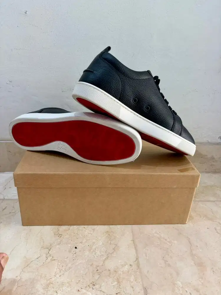 For Sale Sneakers ORIGINAL Louboutin Rantulow in Calf Leather Black