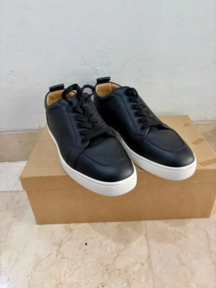 For Sale Sneakers ORIGINAL Louboutin Rantulow in Calf Leather Black