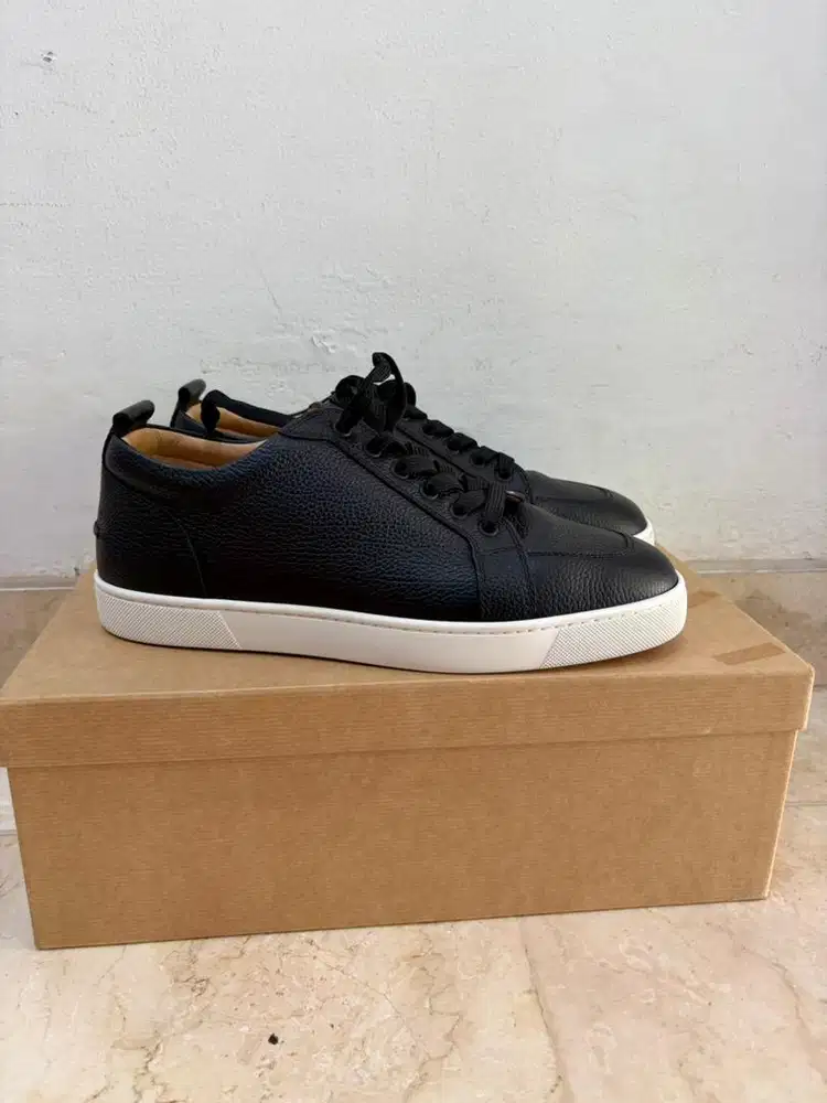 For Sale Sneakers ORIGINAL Louboutin Rantulow in Calf Leather Black