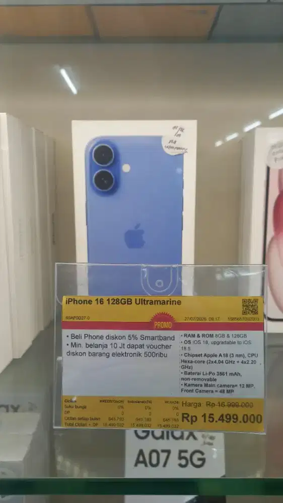 PROMO CICILAN BUNGA 0% HOME CREDIT ( IPHONE 16 128GB )