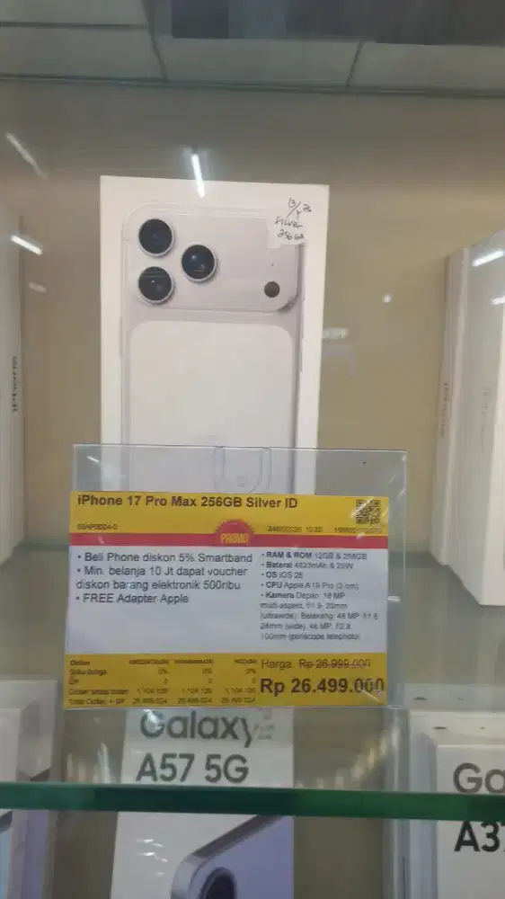 PROMO CICILAN BUNGA 0% HOME CREDIT ( IPHONE 17 PRO MAX 256GB )