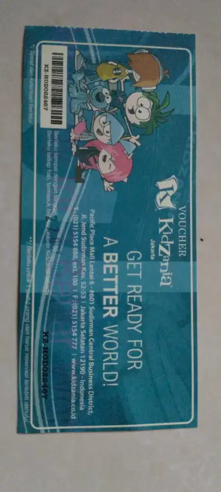 Tiket masuk Kidzania