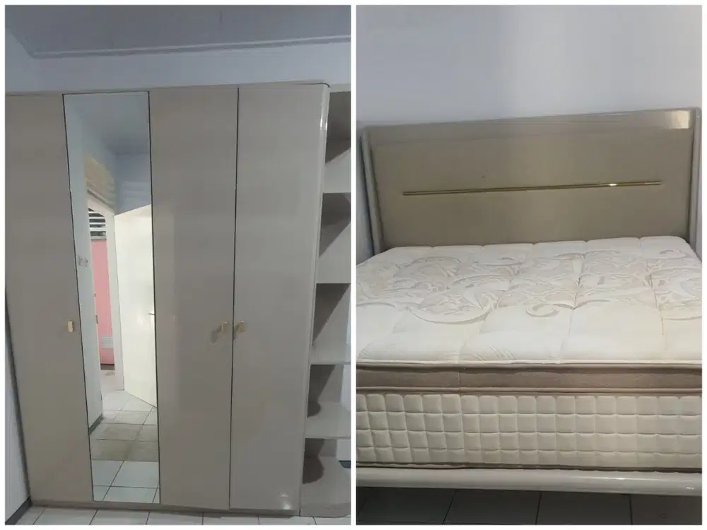 Lemari Baju Informa Charlize + Kasur Ranjang Matras Neo Belvia 180x200