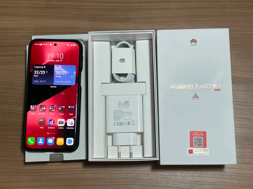 Huawei Pura 80 Pro mulus garansi resmi jan 2027 fullset