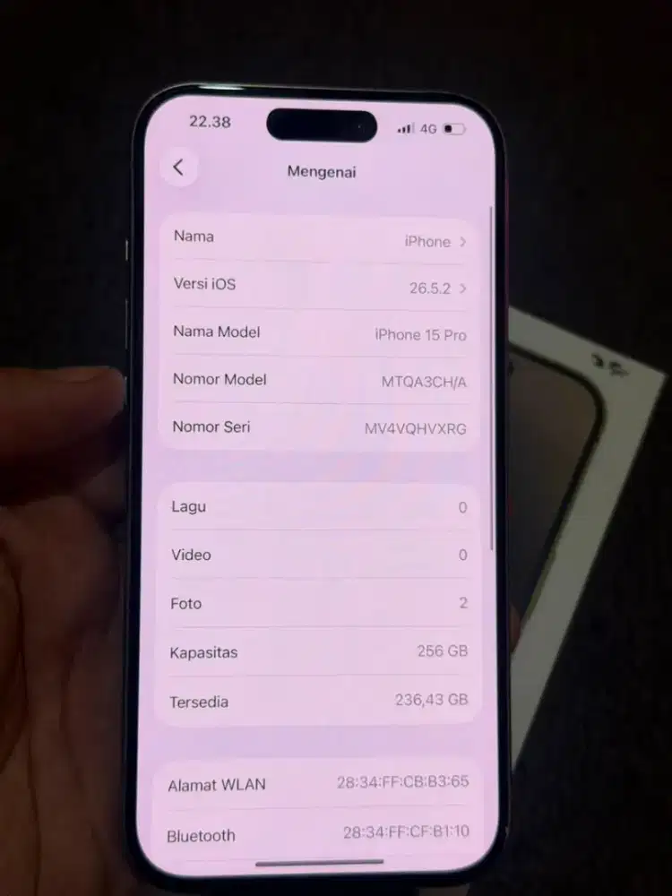 iPhone 15 promax 256 GB inter