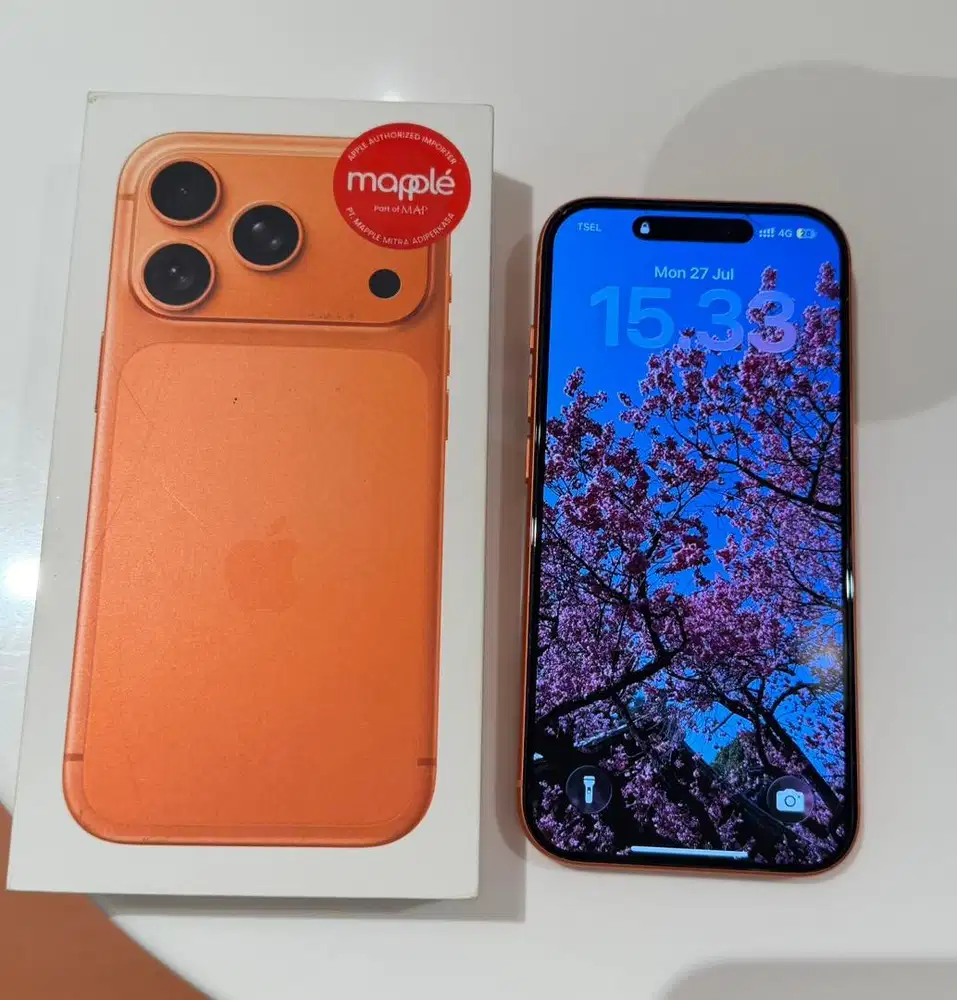 Iphone 17 pro 256 gb cosmic orange digimap like new