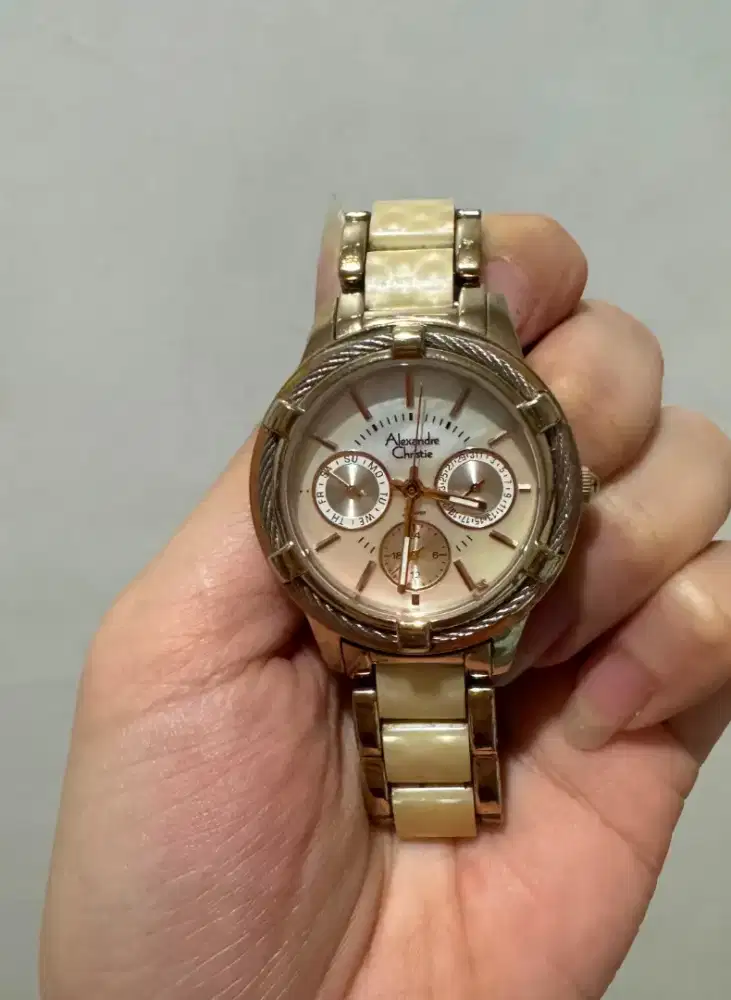 JAM TANGAN ALEXANDRE CHRISTIE WHITE