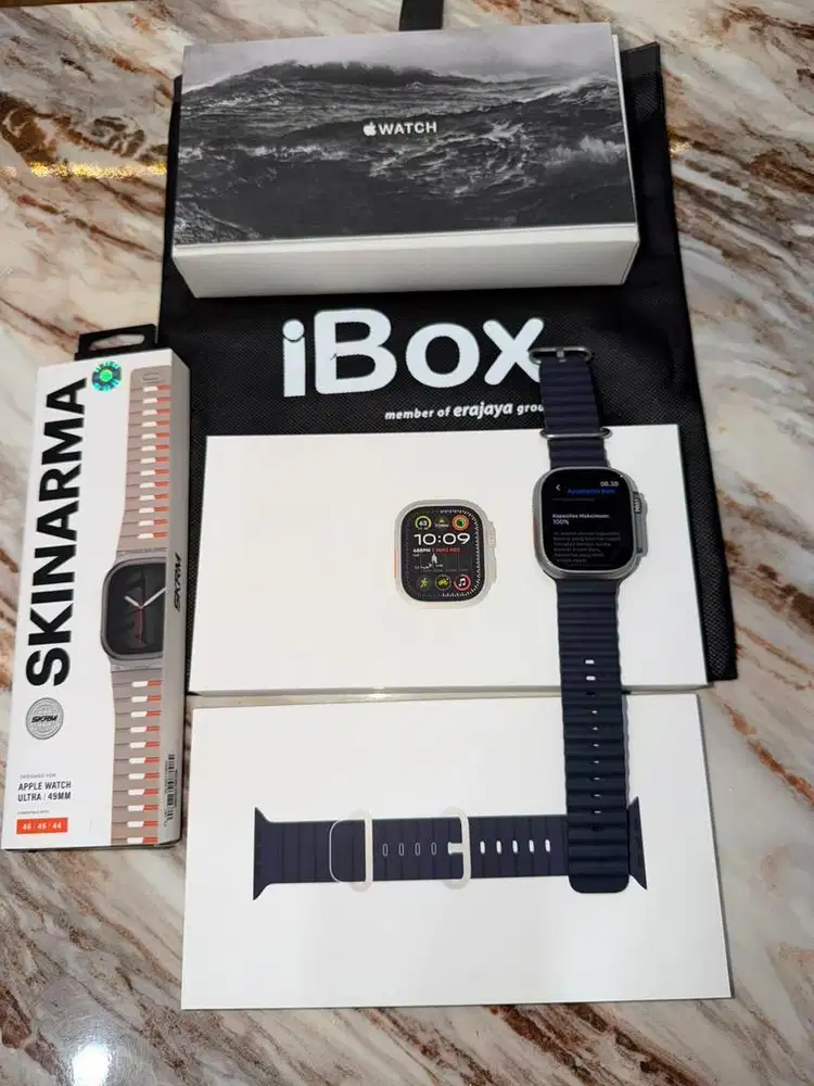 Apple Watch Ultra 2 iBox Indo | Iwatch Ultra 2 Navy Ocean Band