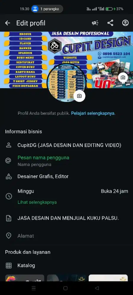 Jasa desain banner logo compro dll