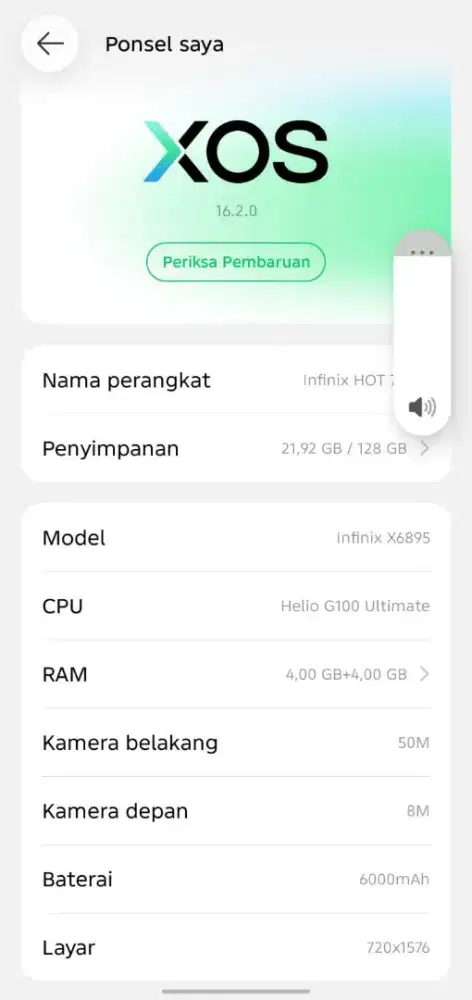 handphone infinix hot 70