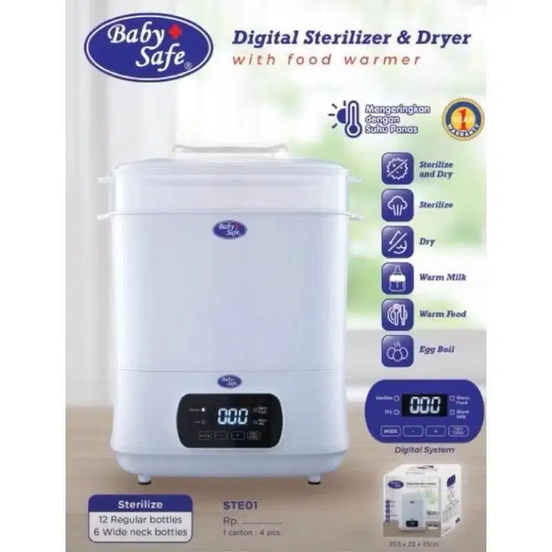 Baby Safe Digital Sterilizer & Dryer STE01