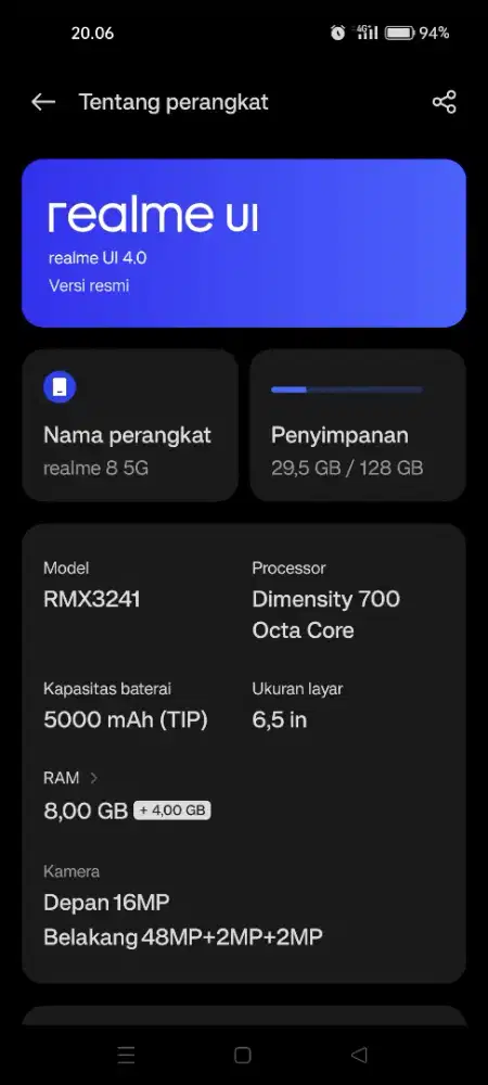 Realme 8 5g 8/128 nfc