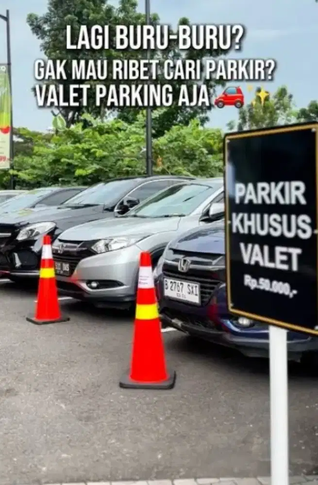 Pelayanan jasa valet parking
