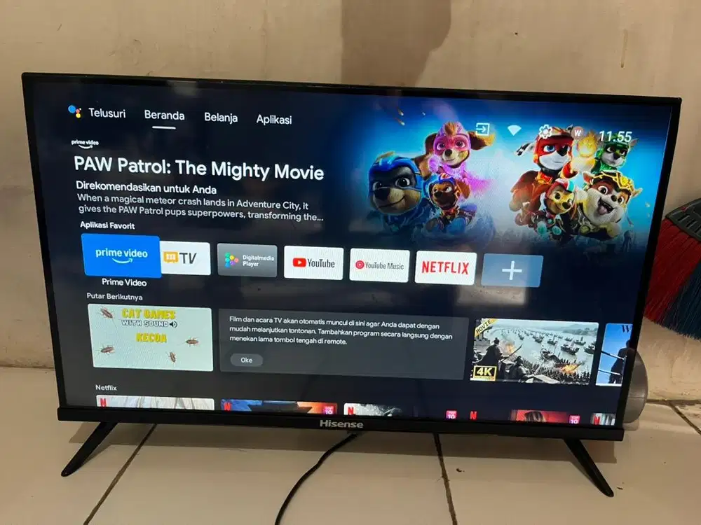 tv led hisense 32inc android smart digital