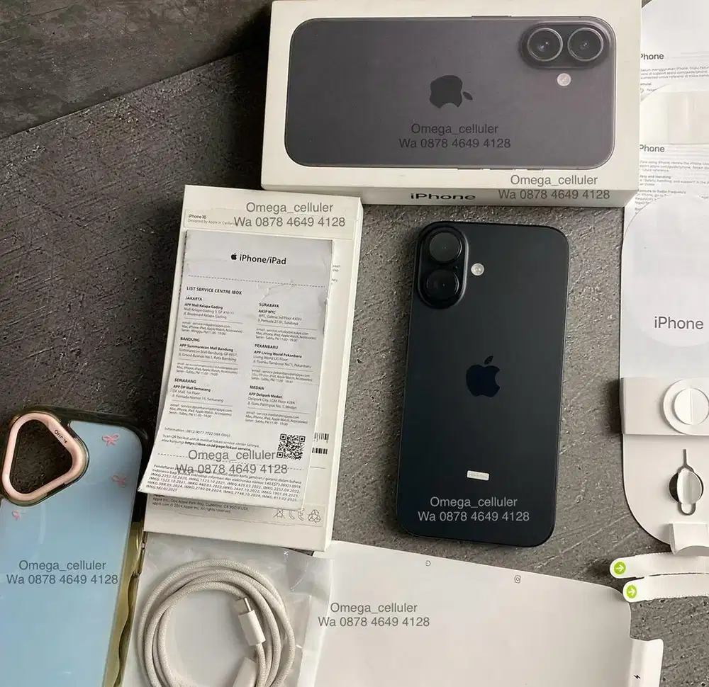 Iphone 16 128gb ibox baru 1bulan pake