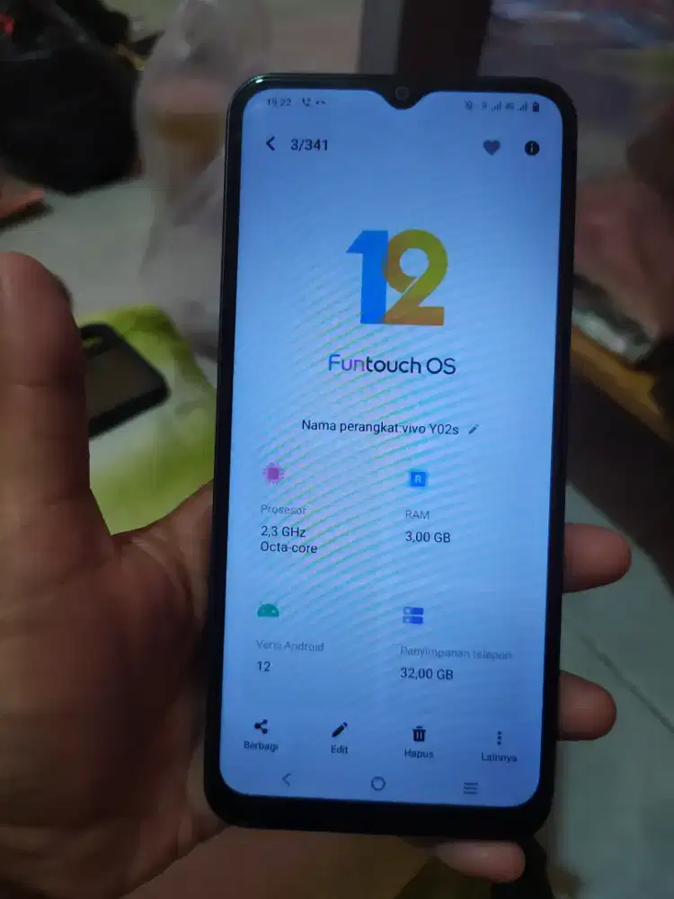 VIVO Y02S ram 3/32