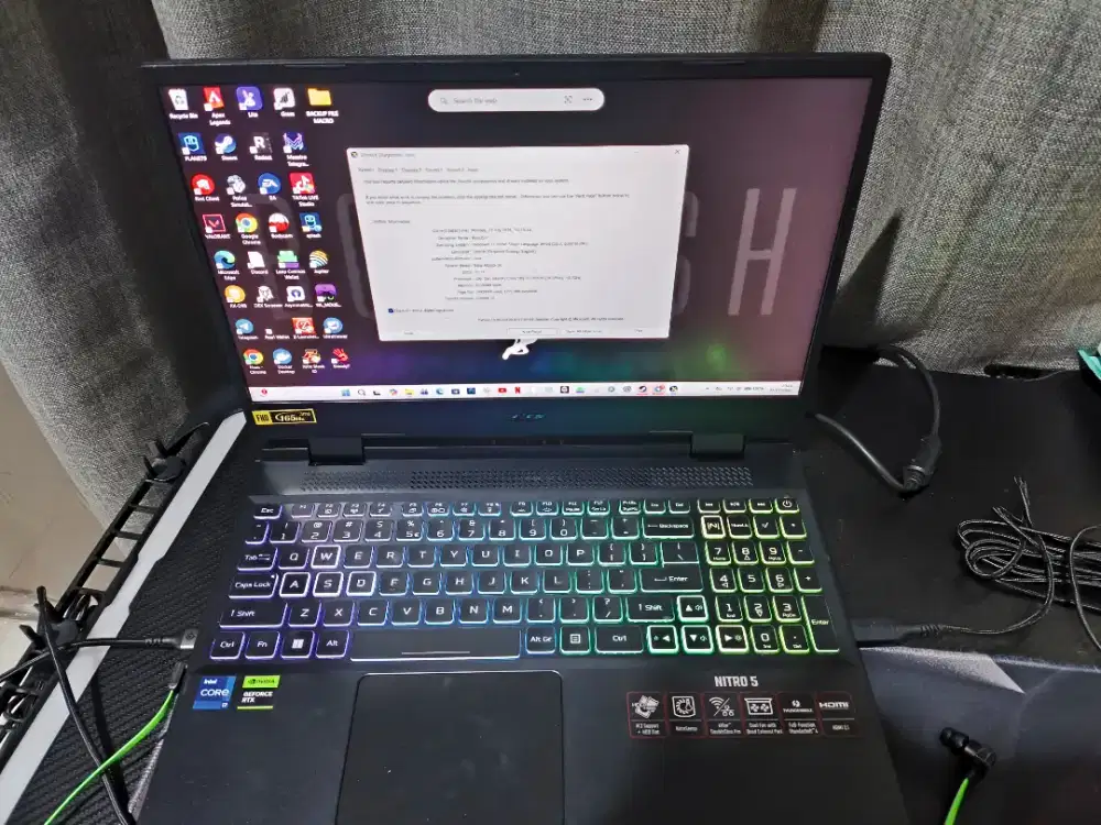 Lapto acer nitro core i7 gen 12 rtx 4050