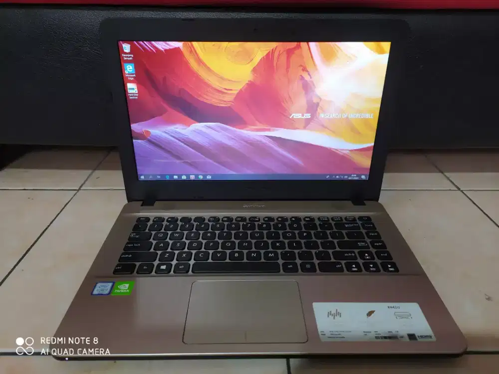 Asus x441uv/Core i3 gen7 /Ram 4gb/ SSD 128gb/VGA Nvidia GeForce mx110
