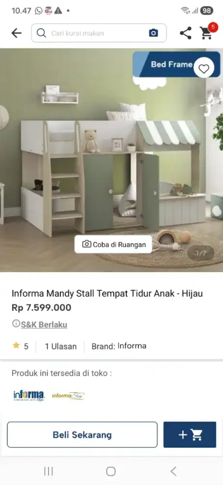 rak kasur anak anak