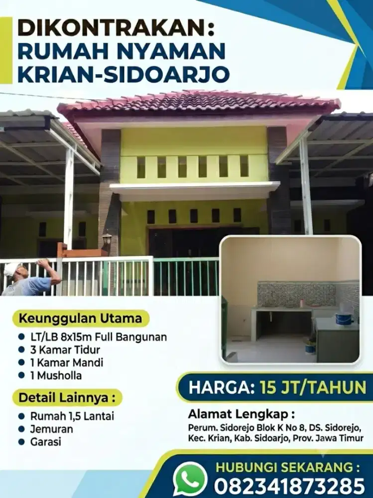 Di kontrakan rumah daerah Sidorejo