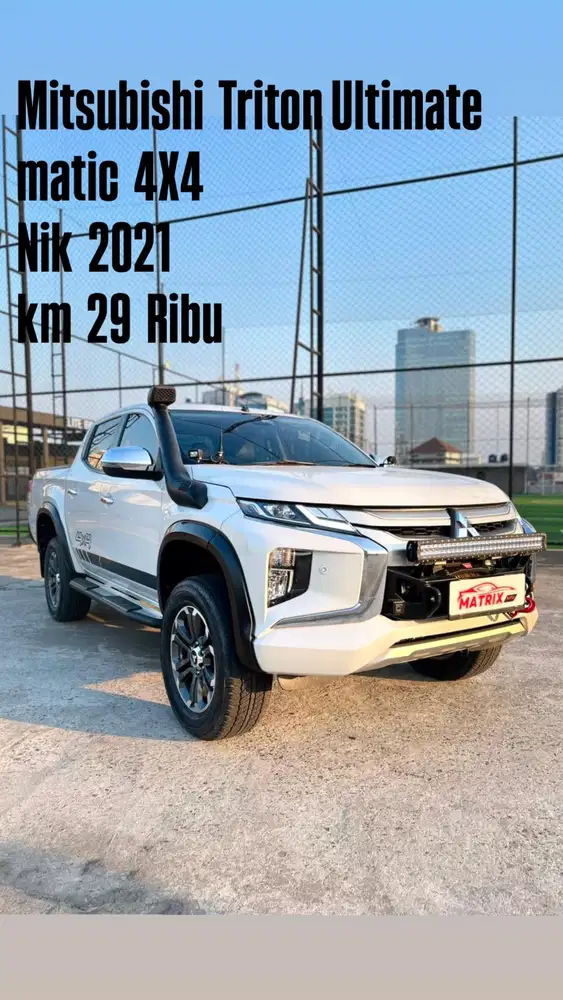 Mitsubishi triton ultimate matic 4x4 nik 2021 White Siap pakai
