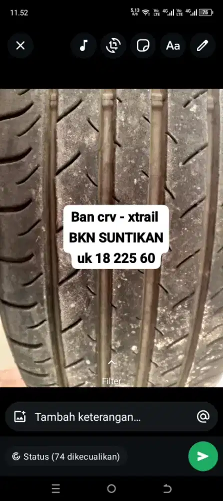 Ban crv BKN SUNTIKAN 18 225 60