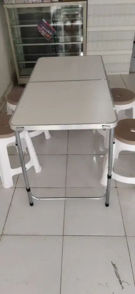 Meja makan lipat MEHAA & kursi Made in Salma furniture