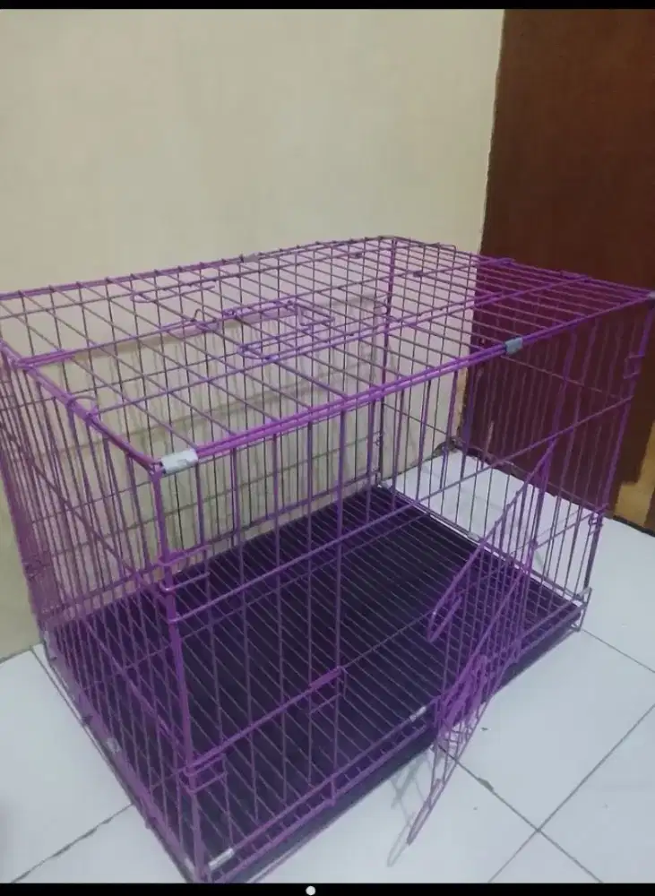 Kandang kucing besi tebel 60×40×50