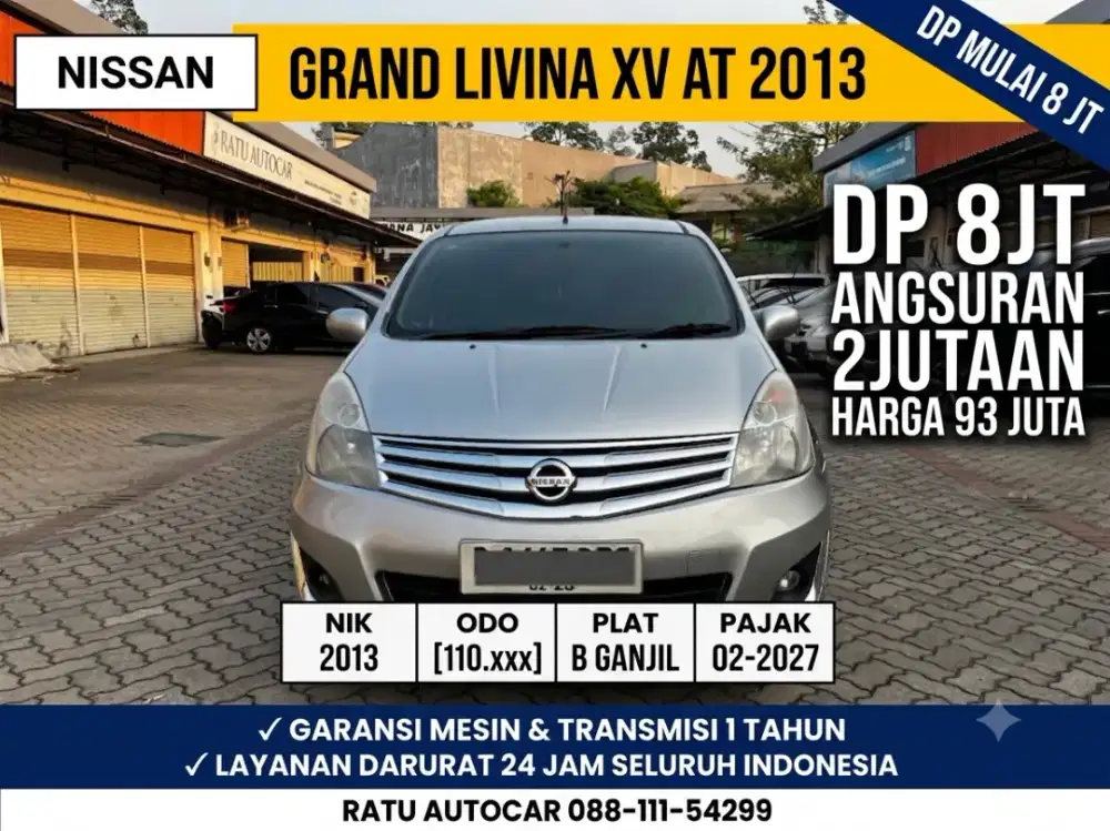 DP 8JT ANGSURAN 2JUTAAN LIVINA XV MATIC 2013 AT