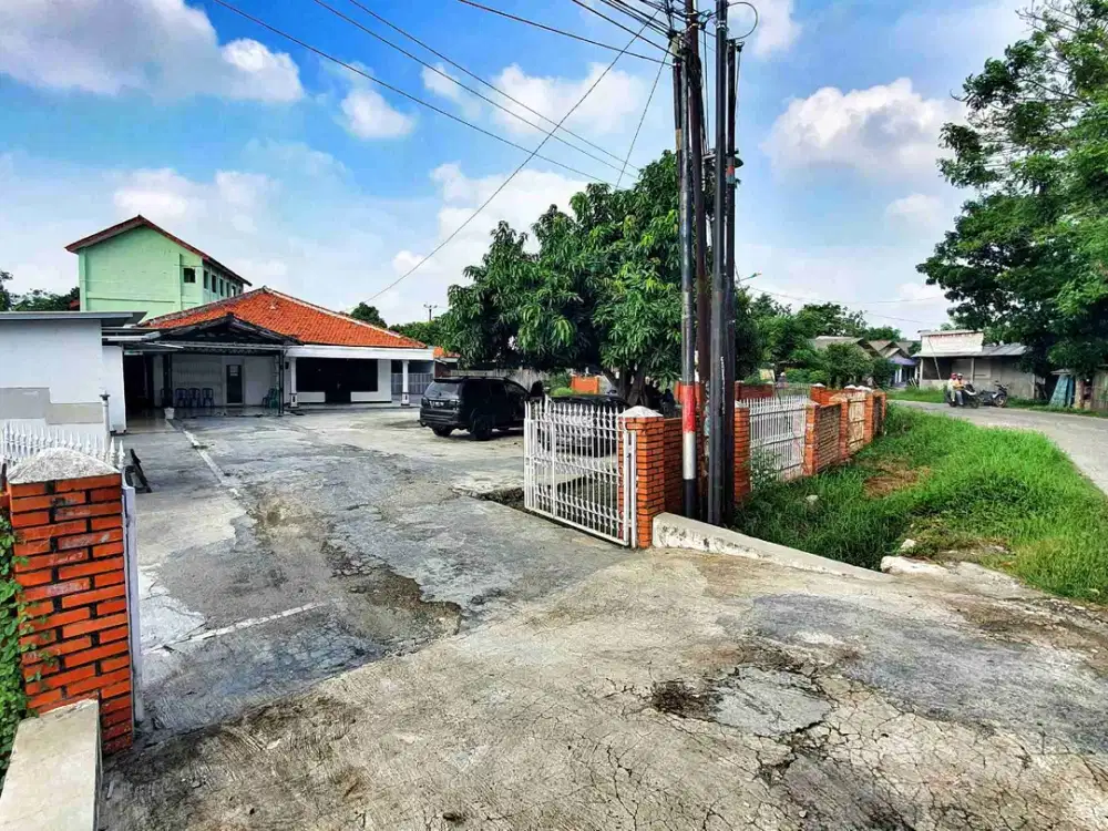 Tanah bonus Rumah, Luas 1.635 m², Lokasi Strategis di Pinggir Jalan Raya, Bebas Banjir di Sukamekar, Babelan, bekasi