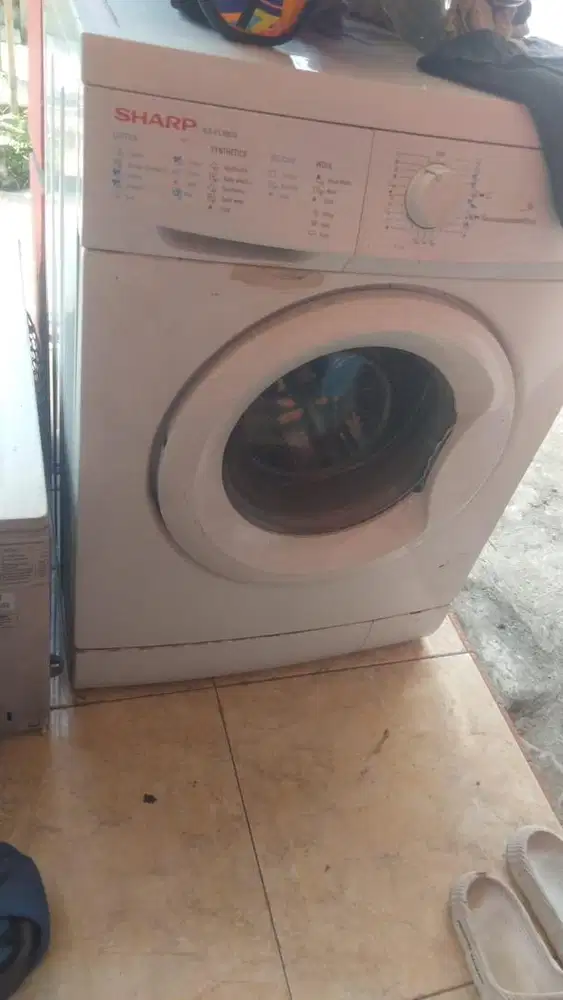 mesin cuci sharp front loading
