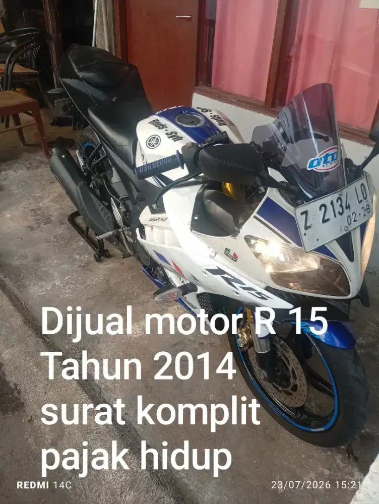 Dijual motor Yamaha R15V2 th 2014
