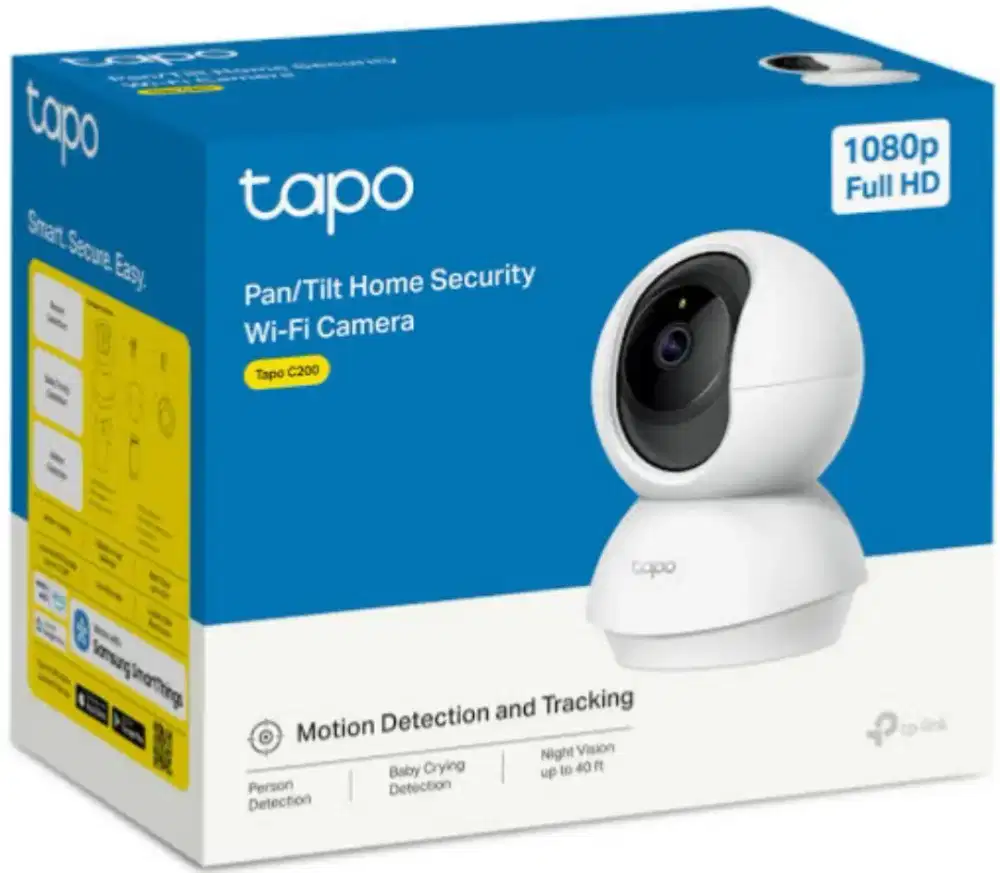 Tapo C200 - Kamera Keamanan Pan/Tilt 1080p Full HD