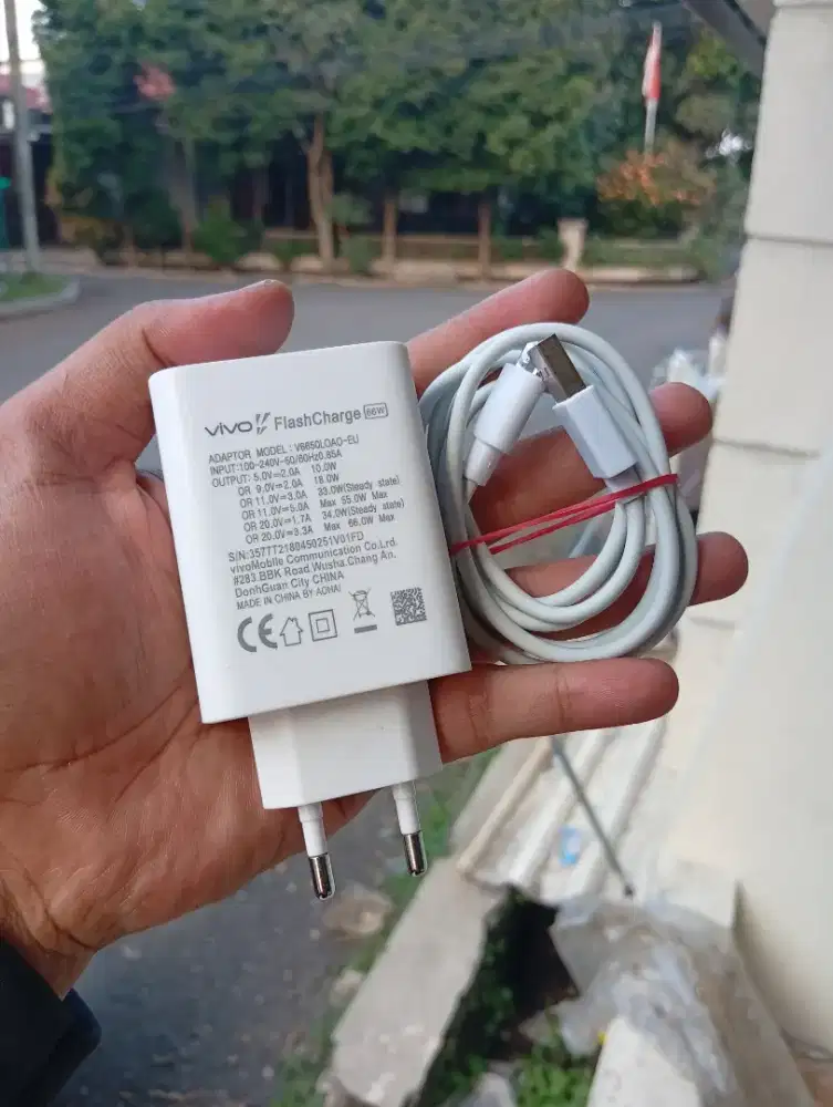 Charger vivo 66w flash charging