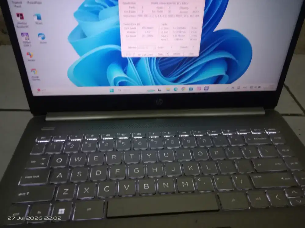 Laptop second Hp 14s N4500