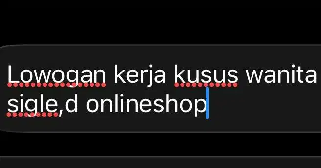 Lowogan kerja kusus wanita di onlineshop
