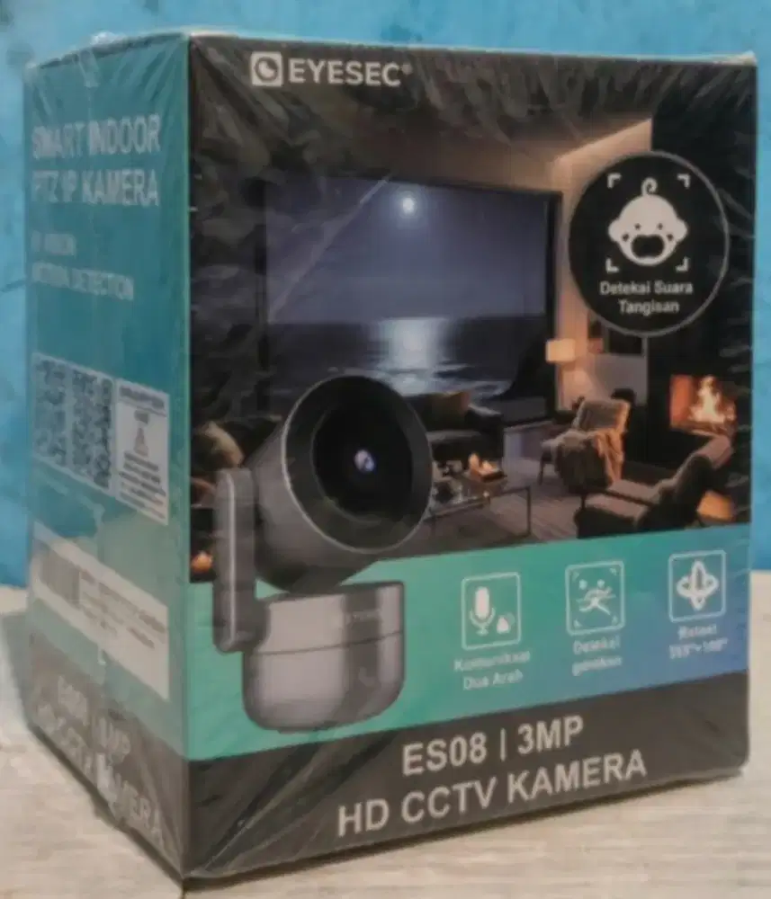 CCTV Eyesec ES08 3MP HD - Smart Indoor PTZ IP Camera Night Vision Baru