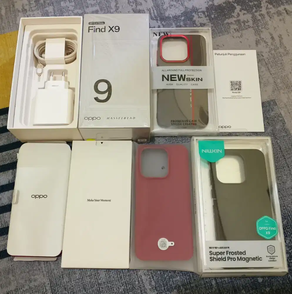 OPPO Find X9 12/256 Red Velvet LIKE NEW Bonus Case 2pc Resmi 15/02/27